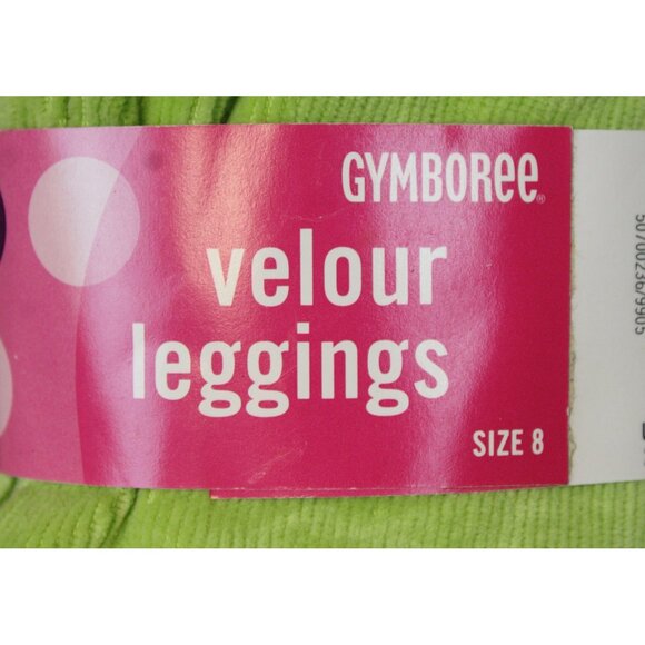NWT 2004 Gymboree Hide & Seek Green Stretch Corduroy Leggings sz 8 Fall Pullon - Picture 3 of 4